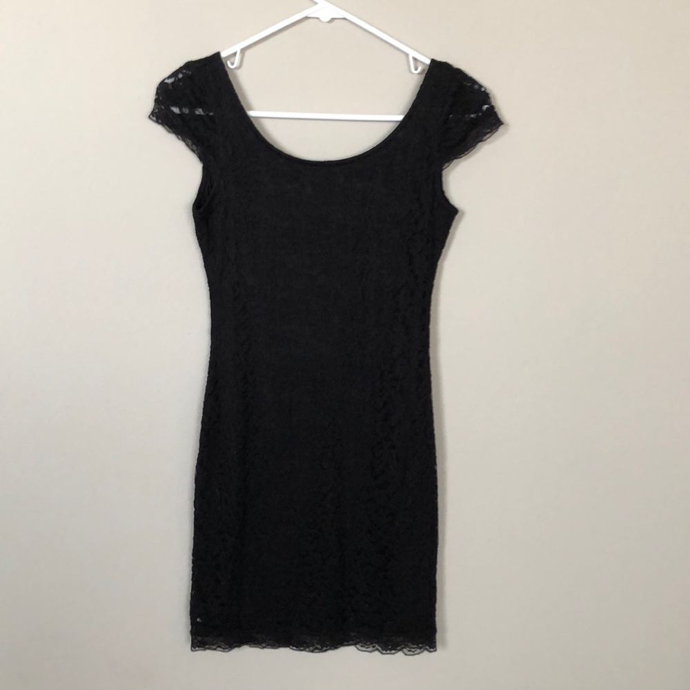 H&M lace black minidress